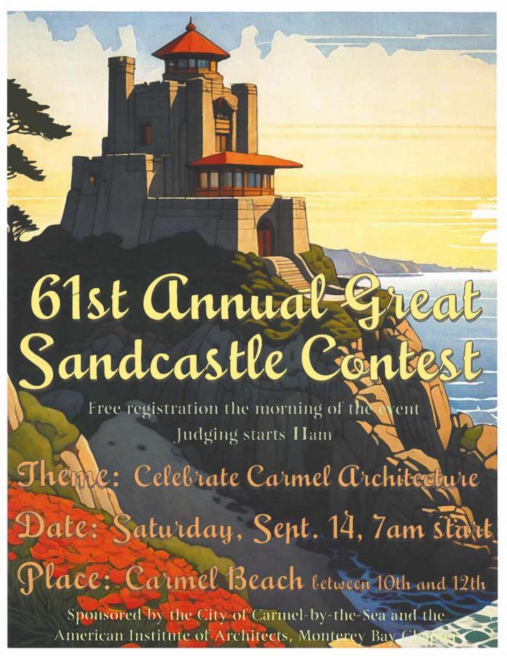 2024 Sandcastle contest poster 