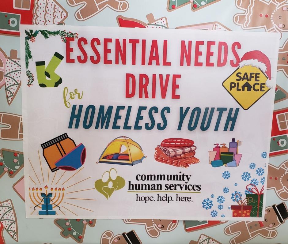 Essential Needs Drive for homeless youth