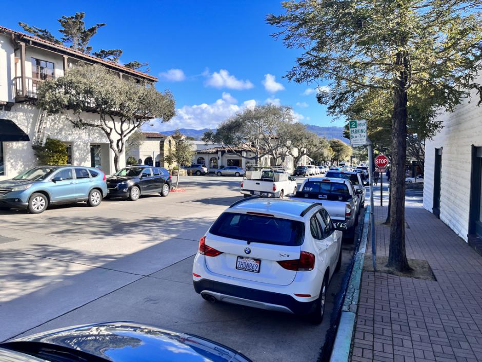 cars parked on San Carlos
