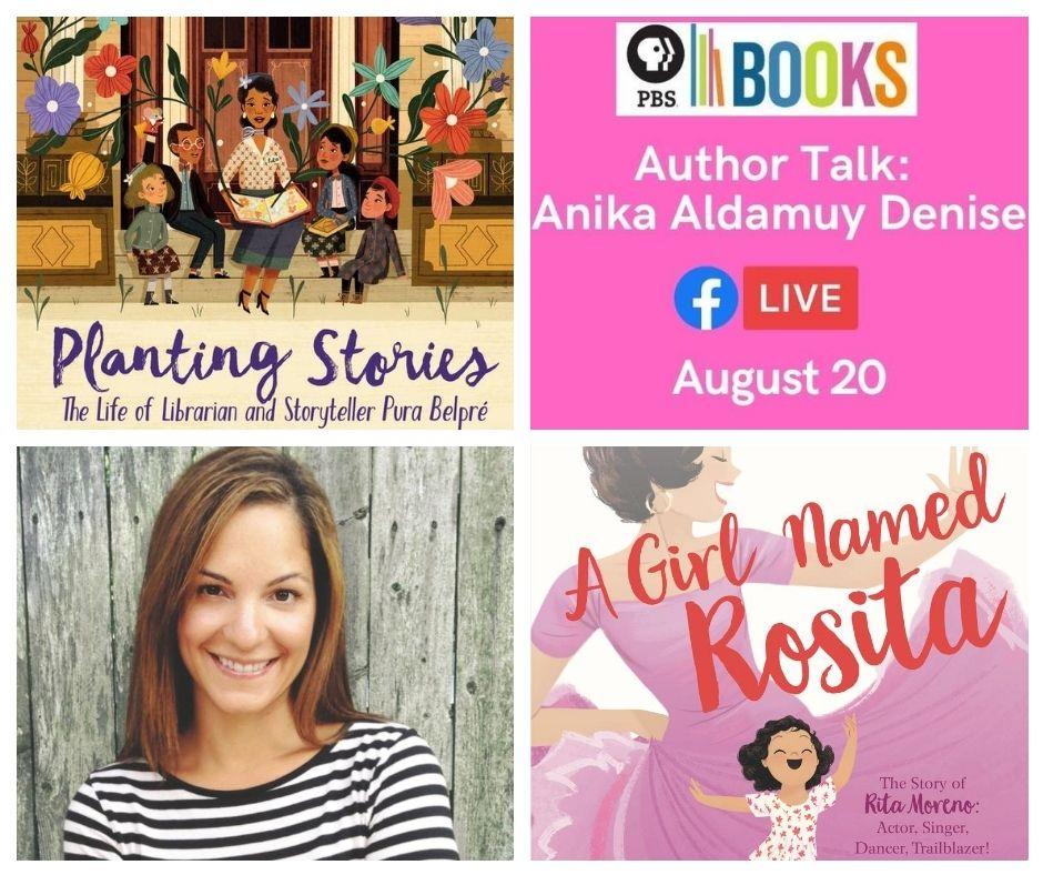 PBS Books Author Talk: Anika Aldamuy Denise. August 20, Facebook Live.