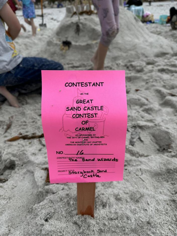 Storybook sand castle