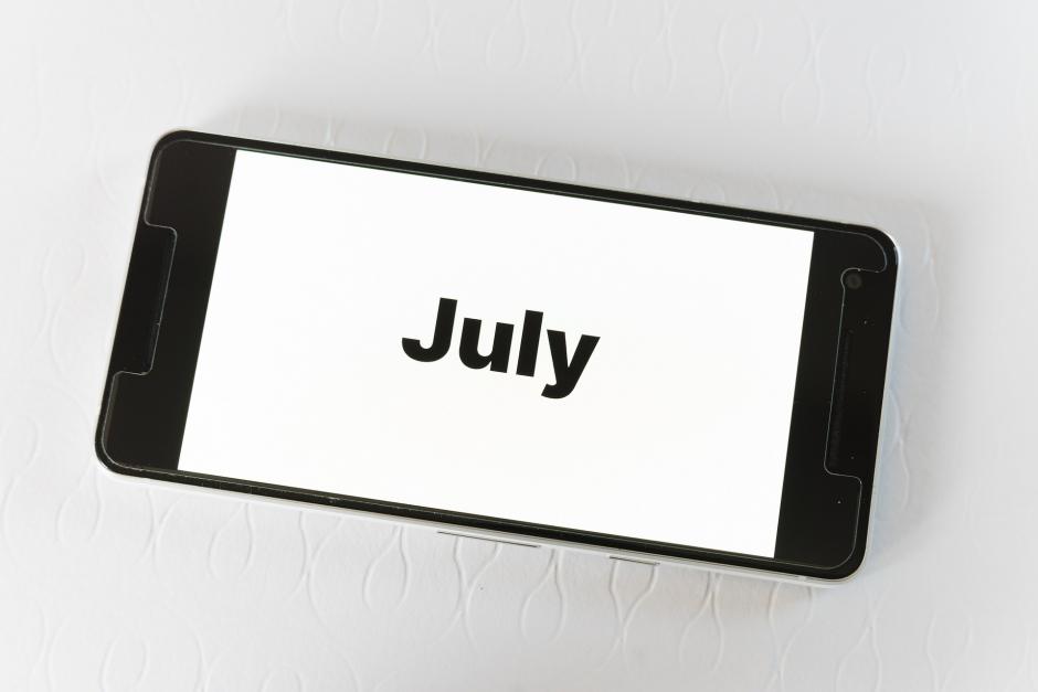 the word July