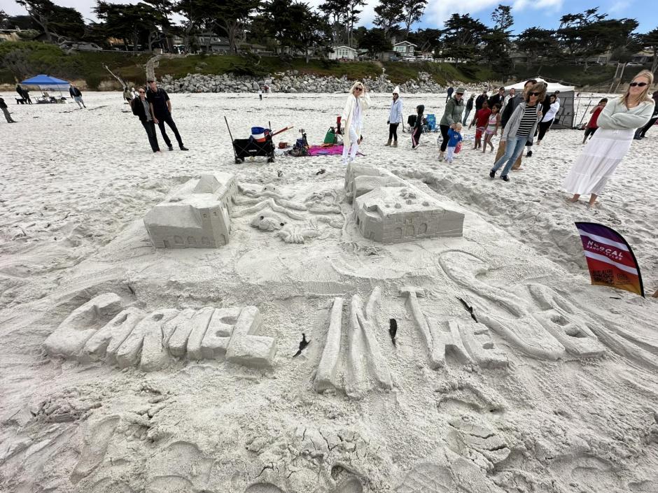 Carmel In The Sea sandcastle