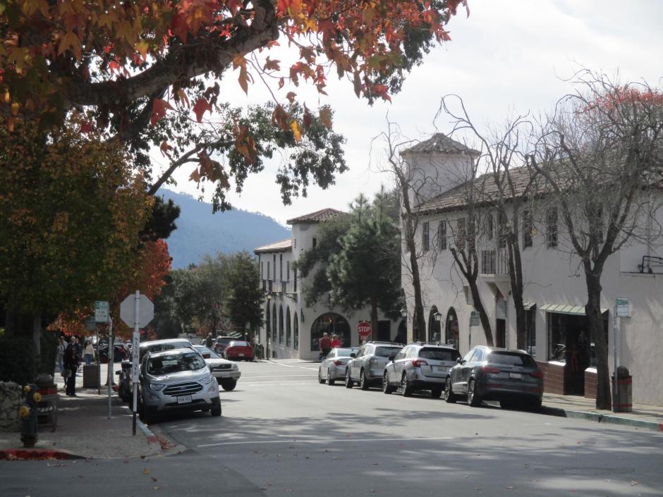 cars parked on Mission Street in Carmel